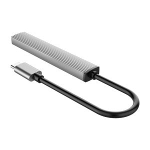 Orico USB3.0/2.0 HUB 3 port + card reader TYPE C, Aluminum - AH-12F-GY