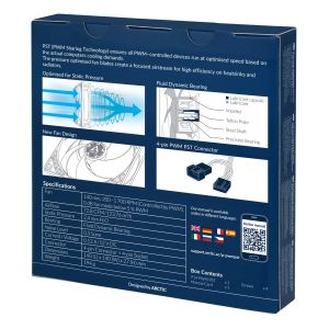 Ventilator Arctic 140 mm P14 PWM PST (negru/negru) - ACFAN00125A
