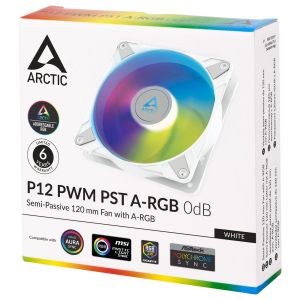 Arctic Fan 120mm P12 PWM PST A-RGB 0dB (White)