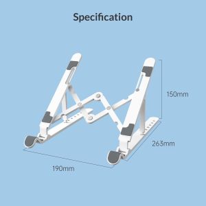Orico Laptop Stand - White - PFB-A24-WH