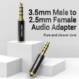 Vention Adapter Audio 3.5mm M / 2.5mm F  Black Metal - BFBB0