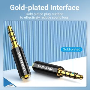 Vention Adapter Audio 3.5mm M / 2.5mm F  Black Metal - BFBB0