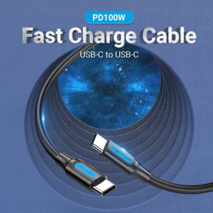 Vention USB 2.0 Type-C to Type-C - 1.5M Black 5A Fast Charge - COTBG