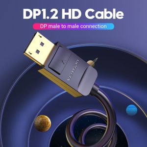 Vention Cable - Display Port v1.2 DP M / M Black 4K 1M - HACBF