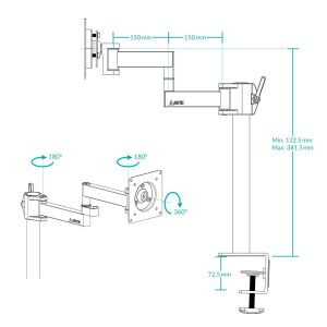 Monitor Arctic Desk Mount - X1