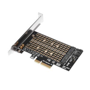Makki Adaptor M2 SSD NVMe+SATA (M-key+B-key) la adaptor PCI Express 3.0 4x - MAKKI-M2-PCIE-2X
