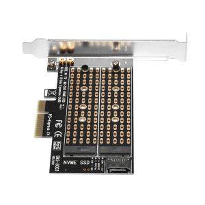 Makki Adaptor M2 SSD NVMe+SATA (M-key+B-key) la adaptor PCI Express 3.0 4x - MAKKI-M2-PCIE-2X