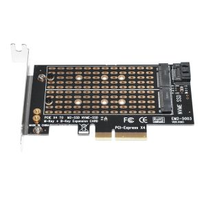 Makki Adaptor M2 SSD NVMe+SATA (M-key+B-key) la adaptor PCI Express 3.0 4x - MAKKI-M2-PCIE-2X