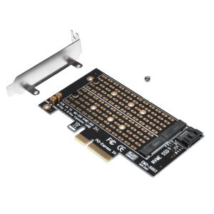 Makki Adaptor M2 SSD NVMe+SATA (M-key+B-key) la adaptor PCI Express 3.0 4x - MAKKI-M2-PCIE-2X