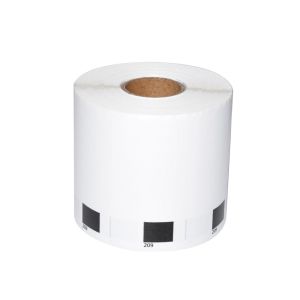 Makki Brother DK-11209 ROLL ONLY - Small Address Paper Labels, 29mmx62mm, 800 labels per roll, Black on White - MK-DK-11209-RO