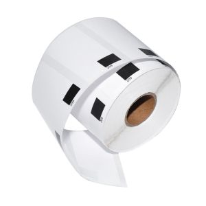 Makki Brother DK-11209 ROLL ONLY - Small Address Paper Labels, 29mmx62mm, 800 labels per roll, Black on White - MK-DK-11209-RO