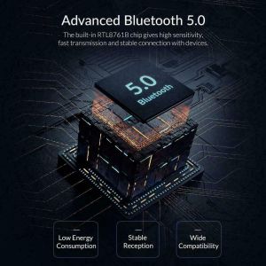 Orico Bluetooth 5.0 USB adapter, black - BTA-508-BK