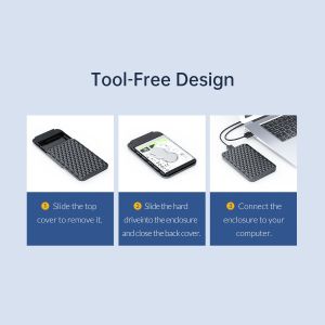 Orico Storage - Carcasă - 2,5 inchi USB3.0 - 2520U3-BK-EP