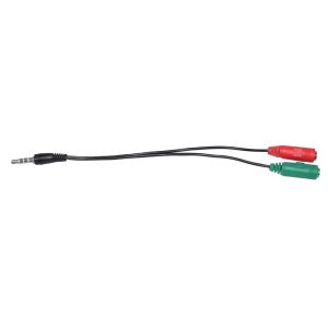 Makki Adapter 3.5mm 4pin M / 2 x 3.5mm F - MAKKI-CBL-SP35