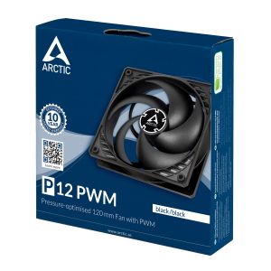Arctic Fan 120mm P12 PWM - black/black 200-1800rpm - ACFAN00119A