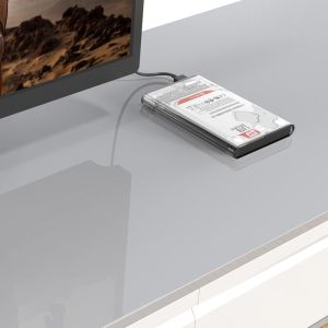 Cutie externă transparentă Orico pentru stocare pe disc - Carcasă - 2.5 inch USB 3.0 transparent - 2139U3-CR