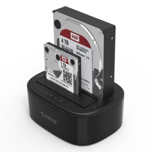 Orico Storage stație de andocare - HDD/SSD Dock - 2 BAY Clone 2.5/3.5 USB3.0 - 6228US3-C