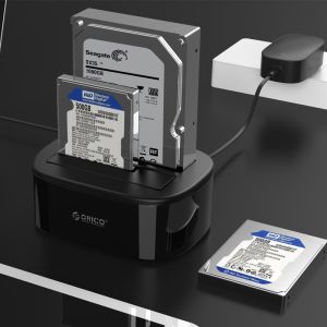 Orico Storage stație de andocare - HDD/SSD Dock - 2 BAY Clone 2.5/3.5 USB3.0 - 6228US3-C