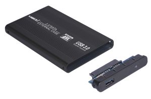 Carcasa externa Makki pentru hard disk Carcasa externa 2.5" SATA USB3.0 Aluminiu Negru