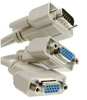VCom VGA splitter HD15 M - 2xHD15 F - CG021-0.2m