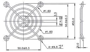 Evercool Fan Grill Metal - 60mm