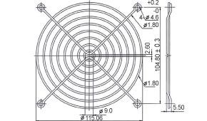 Evercool Fan Grill Metal - 120mm