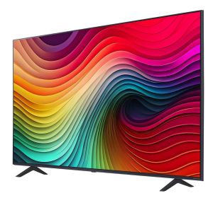 TV LG 55NANO81T3A, 55" 4K HDR Smart Nano Cell TV, 3840x2160, DVB-T2/C/S2, AI Alpha 5 Gen7, HDR 10 PRO, webOS 24, ThinQ AI, WiFi, Clear Voice, AI Upscaling, Bluetooth, Hdmi, CI, LAN, AirPlay2, SPDIF, 2 Pole stand, Silver