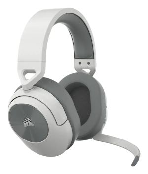Геймърски слушалки с микрофон Corsair HS55 White безжични и блутут PC/PS5/PS4