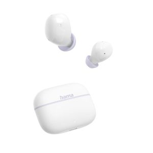Hama “Freedom Buddy II” Bluetooth® Headphones, TWS, Earbuds, Voice Control, wht