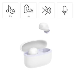 Hama “Freedom Buddy II” Bluetooth® Headphones, TWS, Earbuds, Voice Control, wht