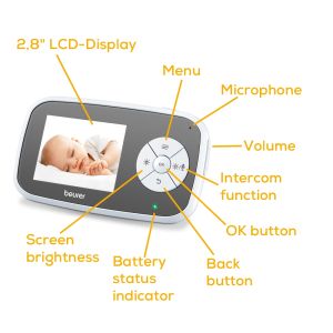 Бебефон Beurer BY 110 video baby monitor + Beurer BY 52 Baby food and bottle warwmer