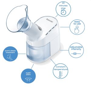Парен изпарител Beurer SI 40  Steam vaporizer + Beurer SI 40 spare aroma mask