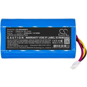 Battery for rechargeable scissors for grass GARDENA ComfortCut 8893, ComfortCut 8895, D-89079 Ulm  7.4V 2500mAh Cameron Sino