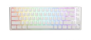 Mechanical Keyboard Ducky One 3 Pure White SF 65%, Hotswap Cherry MX Clear, RGB, PBT Keycaps