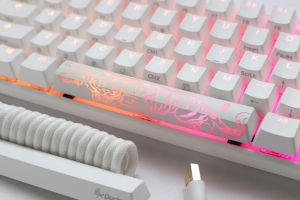 Mechanical Keyboard Ducky One 3 Pure White SF 65%, Hotswap Cherry MX Clear, RGB, PBT Keycaps
