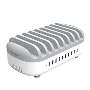 Orico Charger Station 220V - 10 x USB 120W white - DUK-10P-EU-WH