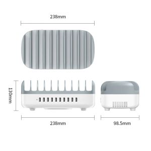 Orico Charger Station 220V - 10 x USB 120W white - DUK-10P-EU-WH