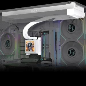 CPU Cooler Lian Li HydroShift LCD 360 Fanless RGB - White