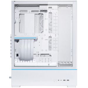 Case Lian-Li SUP01W Mid-Tower, Tempered Glass, White