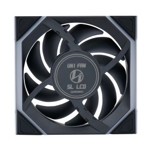 Lian Li UNI FAN SL Wireless LCD ARGB PWM Reverse Blade Fan - 120 mm Black