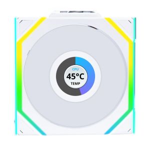 Triple Fan Pack Lian Li UNI FAN SL Wireless LCD ARGB PWM - 120 mm White