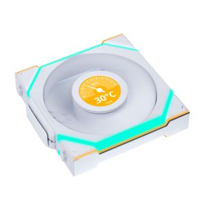 Triple Fan Pack Lian Li UNI FAN SL Wireless LCD ARGB PWM - 120 mm White