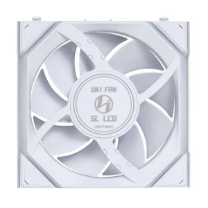 Triple Fan Pack Lian Li UNI FAN SL Wireless LCD ARGB PWM - 120 mm White