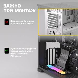 EZDIY-FAB RGB Vertical PCIe 4.0 GPU Mount Bracket Graphic Card Holder 90° Riser Cable