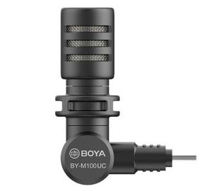 BOYA Miniature Condenser Microphone BY-M100UC