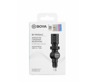 BOYA Miniature Condenser Microphone BY-M100UC