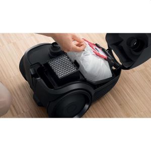 Прахосмукачка Bosch BGBS2LB1, Vacuum cleaner with bag 3.5 l, Series 2, 600W, 80 dB(A), black