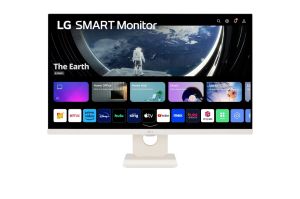 Monitor LG 27SR50F-W, 27" IPS Smart webOS23, Anti-Glare, 5ms, 1000:1, 250cd/m, FHD 1920x1080, HDR 10, HDMI, USB, Wi-Fi B/in, Reader Mode, Speakers 5W x 2 , Tilt, Black
