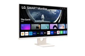Monitor LG 27SR50F-W, 27" IPS Smart webOS23, Anti-Glare, 5ms, 1000:1, 250cd/m, FHD 1920x1080, HDR 10, HDMI, USB, Wi-Fi B/in, Reader Mode, Speakers 5W x 2 , Tilt, Black