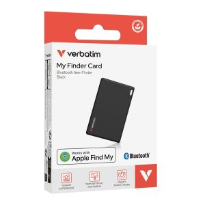 Verbatim MYFCR-01B My Finder Card Bluetooth Item Finder 1 pack Black tracking device